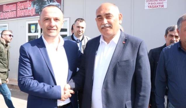 Erol Şahin Umum Servis Araçları Derneğini ziyaret etti…