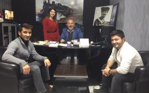 Genç mühendisler Kara Tren'de