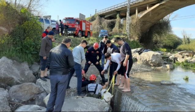 Jandarma ve İtfaiye ekipleri kurtardı