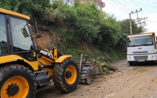 kuvvetli yağış sonrası hasar tespit çalışmaları sürüyor