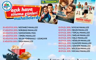  AÇIK HAVA SİNEMASI MAHALLELERE GELİYOR