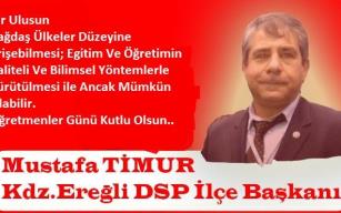 Mustafa Timur'dan kutlama..