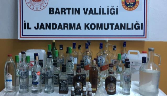 Jandarmadan kaçak içki operasyonu