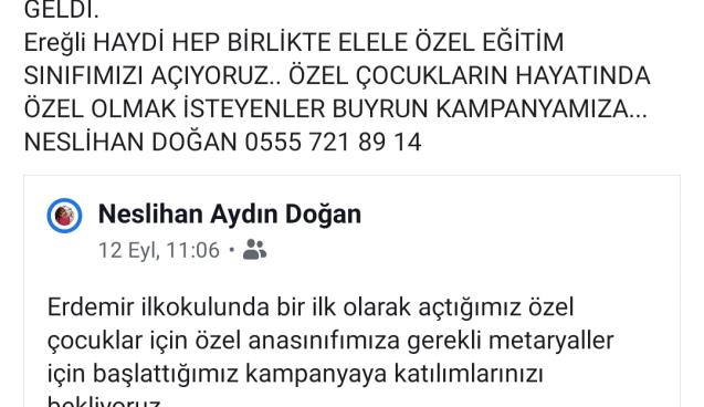 “Özel çocukların hayatında özel olmak isteyenler…”