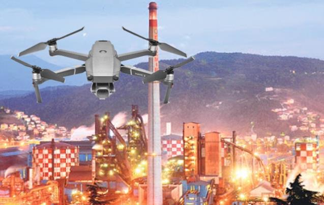 ERDEMİR’E DRONE düştü