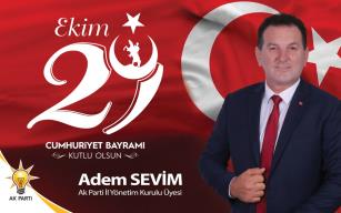 Adem Sevim'den kutlama