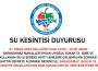 SU KESİNTİSİ HAKKINDA DUYURU