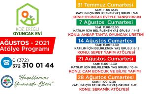 OYUNCAK EVİ’NDE ATÖLYE ÇALIŞMALARI BAŞLIYOR