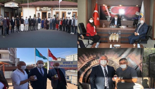 Demirtürk ve yönetimi ziyaretlere devam ediyor...