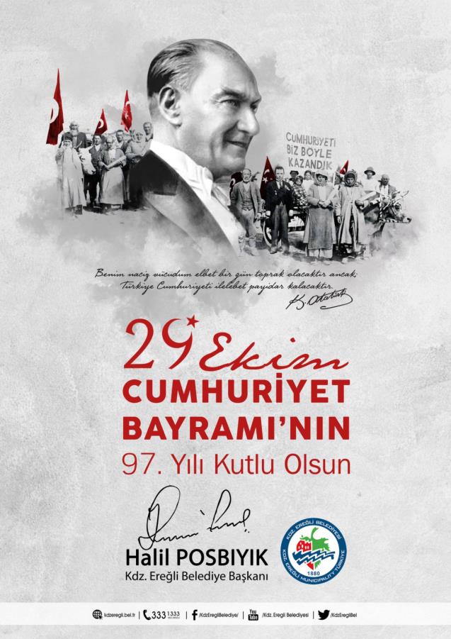 BAŞKAN POSBIYIK, CUMHURİYET BAYRAMI’NI KUTLADI