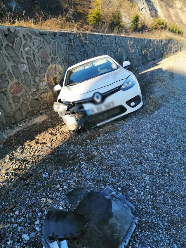 Zonguldak’ın Ereğli ilçesi Cemaller Köyü mevkiinde aracın