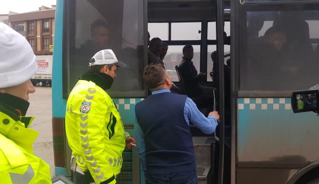 Yaşanan kaza sonrası halk otobüsleri denetimi arttı