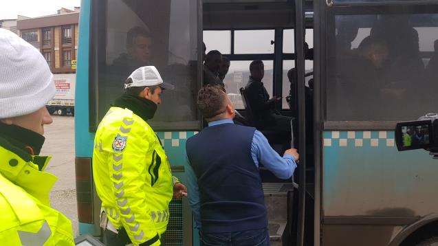 Yaşanan kaza sonrası halk otobüsleri denetimi arttı