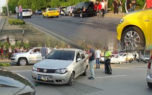 Yol vermek istediği kadına çarptı… 