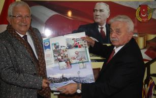 Halil Posbıyık Ereğli Gazeteciler Derneği'ni ziyaret etti.