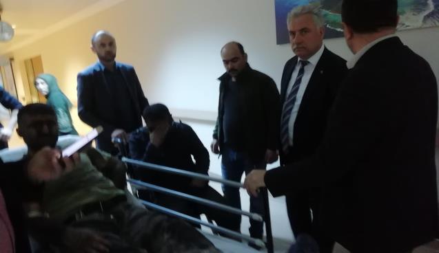 Demirtürk’ten kaza geçiren maden işçilerine ziyaret