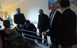 Demirtürk’ten kaza geçiren maden işçilerine ziyaret