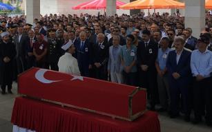 Şehidimiz Celal Dağlı'nın cenaze törenine katıldı