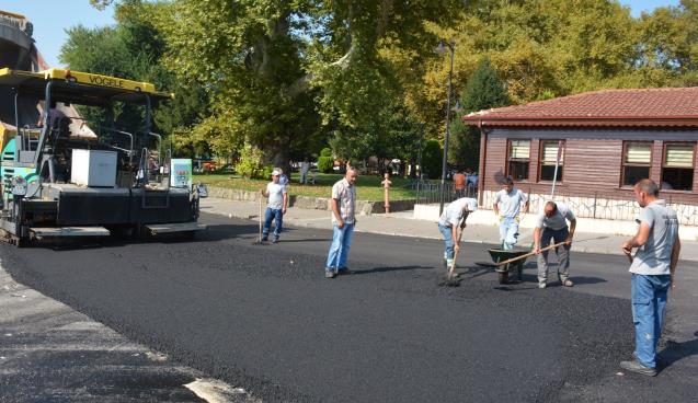 POSBIYIK ASFALT ÇALIŞMALARINI DENETLEDİ