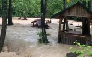 Kent Ormanı'nda dereler taştı...