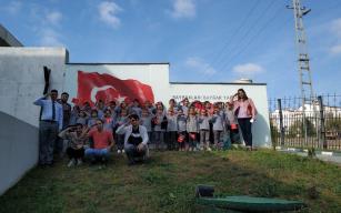 Öğrenciler "uçurtma şenliği"nde eğlendi