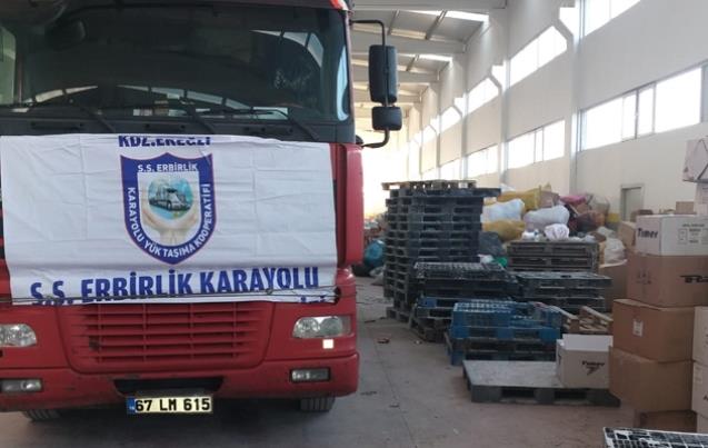 Yardım TIR’ları bölgede…