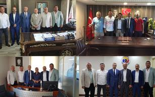 Yeni yönetim ziyaretlere başladı...