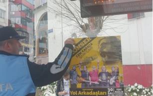 KDZ.EREĞLİ’DE AFİŞ KİRLİLİĞİ KALDIRILIYOR..