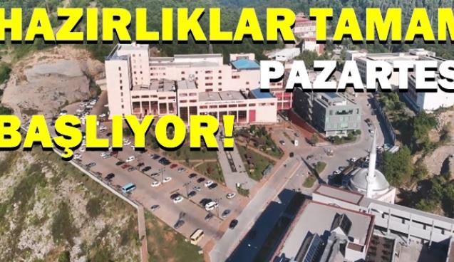 BEÜ Hastanesinde korona virüs test çalışmaları başlıyor...