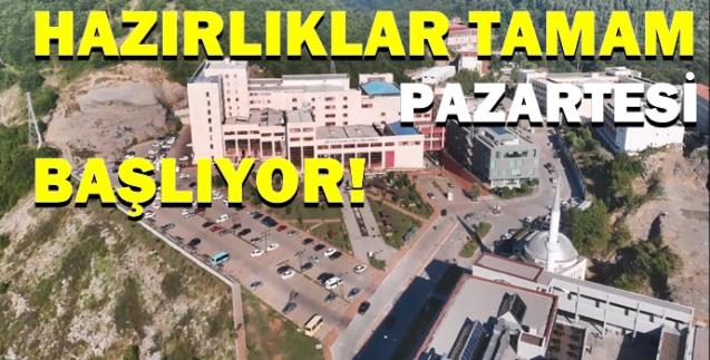 BEÜ Hastanesinde korona virüs test çalışmaları başlıyor...