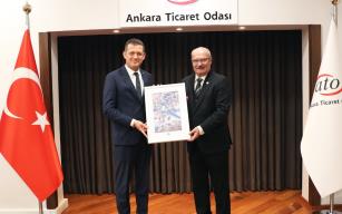 Ürkmezer ATO Başkanını ziyaret etti
