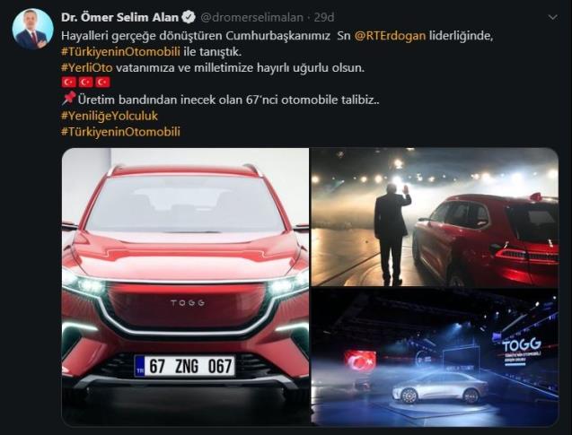 Yerli otomobile bir talip de Zonguldak’tan