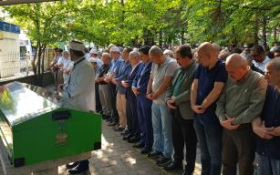 Şehit babası Bilgin Hırçın son yolculuğuna uğurlandı 