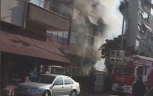 Bir anda duman sardı...