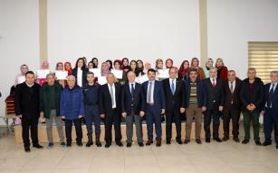 Ormanlı’da tekstilde çalışacak 21 kursiyere sertifikaları
