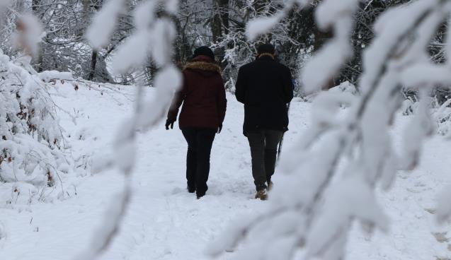 Vatandaşlar hafta sonu karın keyfini yaşadı