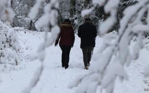 Vatandaşlar hafta sonu karın keyfini yaşadı