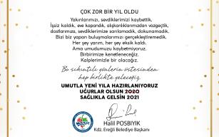 BAŞKAN POSBIYIK’TAN YENİ YIL MESAJI