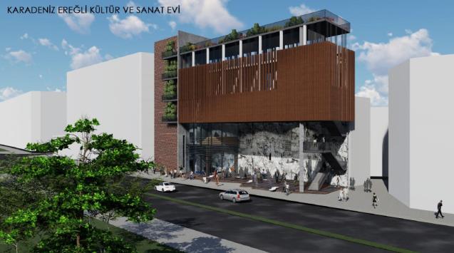 PROJE TAMAMLANDI5 KATLI BİNA KÜLTÜREL BULUŞMA NOKTASI OLACAK
