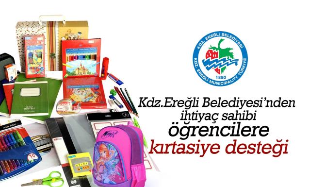 EREĞLİ BELEDİYESİ, KIRTASİYE YARDIMINDA BULUNACAK