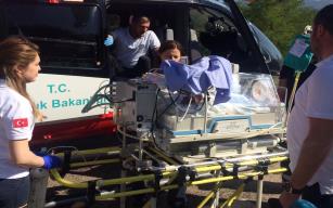 5 günlük bebek helikopterle İstanbul'a sevk edildi
