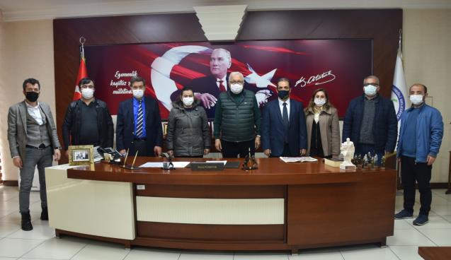 GAZETECİLER DERNEĞİ’NDEN BAŞKAN POSBIYIK’A ZİYARET