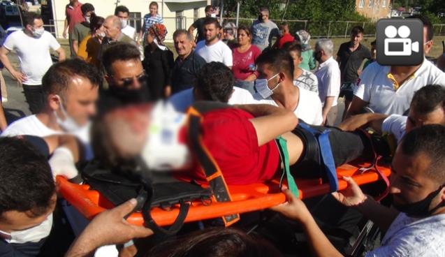 Motosiklet sürücüsü ağır yaralandı