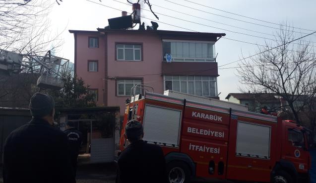 Baca yangını panik oluşturdu