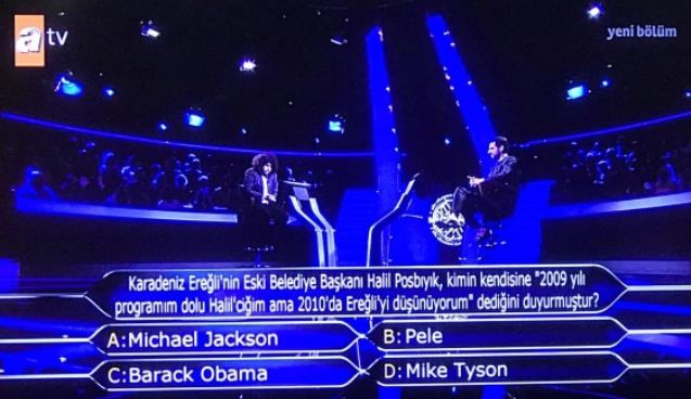 Posbıyık yarışmada soru oldu…