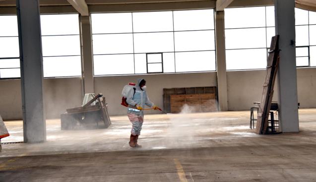 ALAPLI KAPALI PAZARYERİNDE KORONOVİRÜS ÖNLEMLERİ