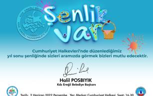 CUMHURİYET HALK EVLERİ’NDE YIL SONU ŞENLİĞİ VAR!