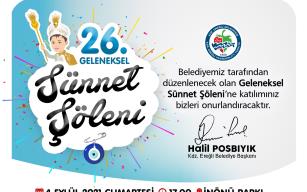 SÜNNET ŞÖLENİ, CUMARTESİ GÜNÜ YAPILACAK