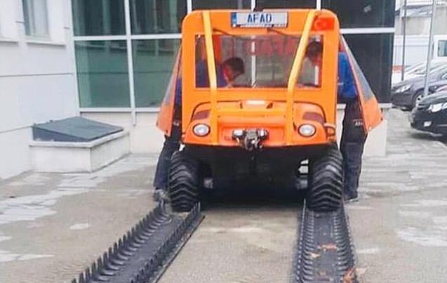 Paletli Kurtarma aracı hazır...