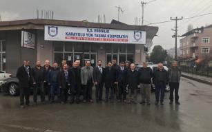 Nakliyecilerin sorunlarını dinlediler..